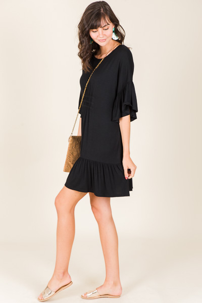Madeline Knit Dress, Black