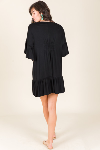 Madeline Knit Dress, Black