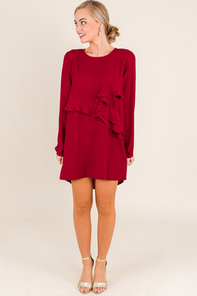 Tiered Ruby Dress