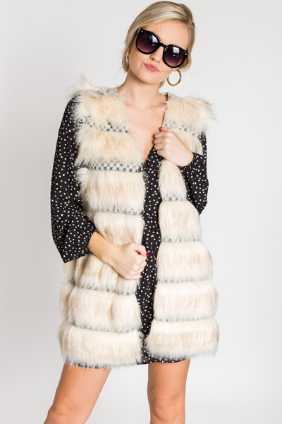 Marshmallow World Fur Vest
