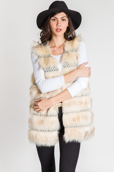 Marshmallow World Fur Vest