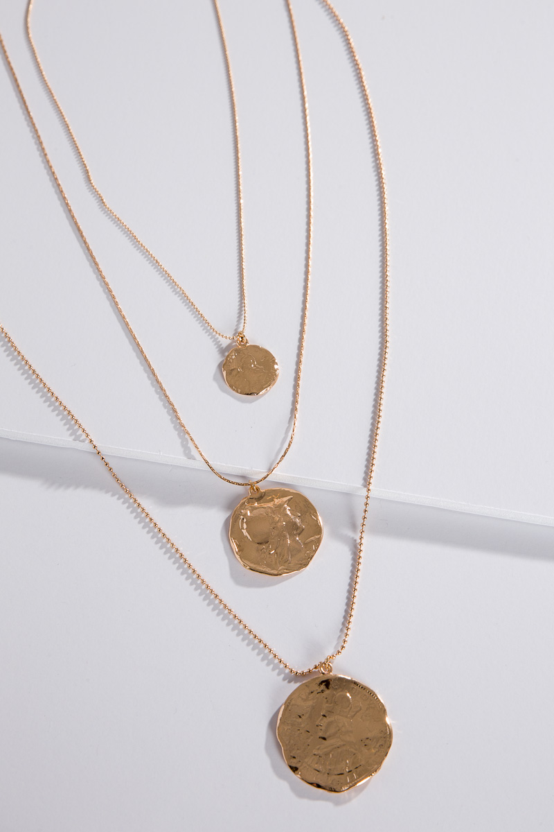 First Lady Layered Disc Necklace