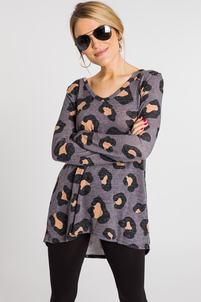 Spotted Tunic, Charcoal