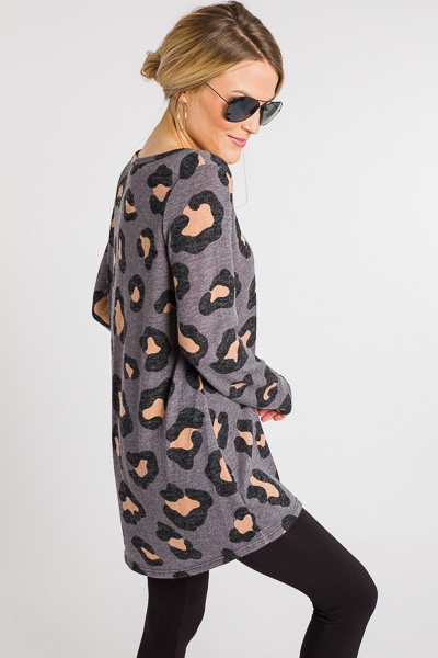 Spotted Tunic, Charcoal