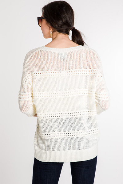 Sweet Knit Sweater, Off White
