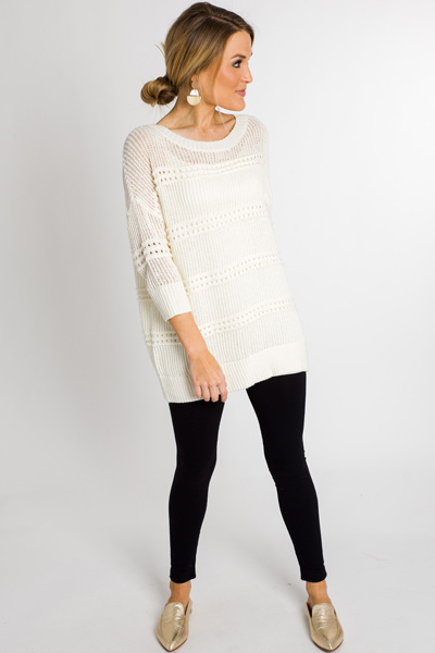 Sweet Knit Sweater, Off White