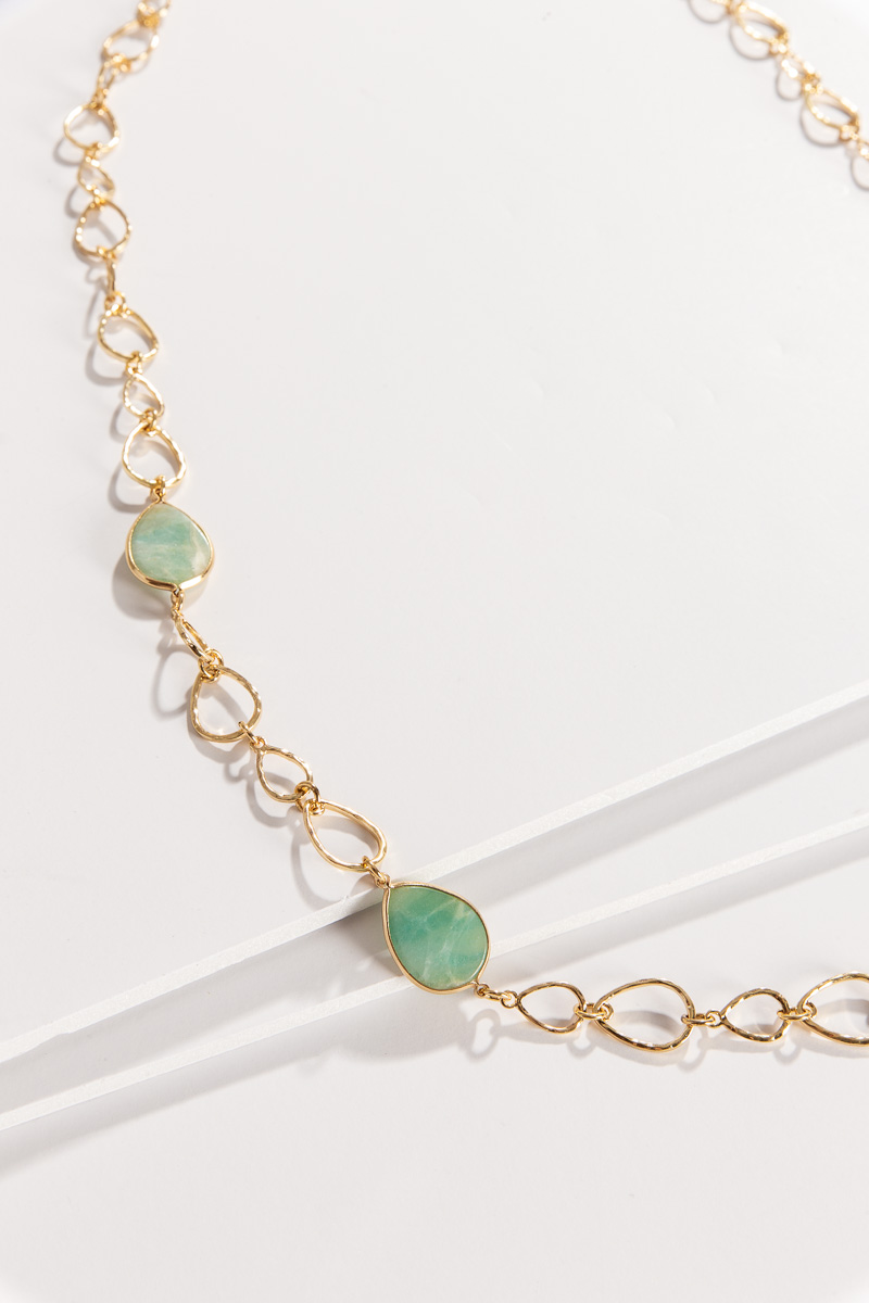 Sea Glass Link Necklace