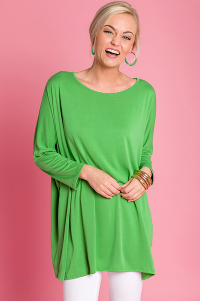 Femme Dolman Tunic, Green