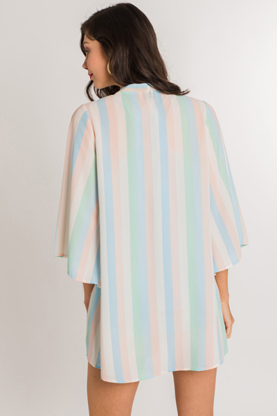 Pastel Stripe Kimono