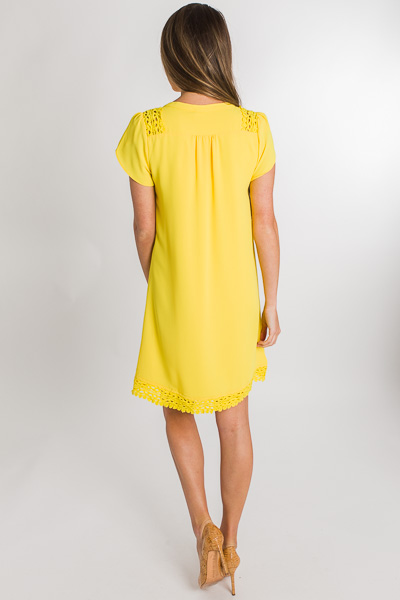 Lemon Drop Belted Dress