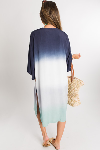 Dip Dyed Duster, Navy
