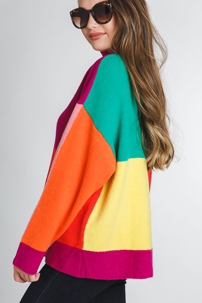 80's Colorblock Sweater