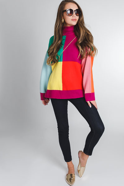 80's Colorblock Sweater