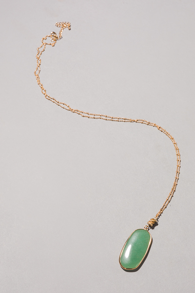 Drop It Necklace, Green