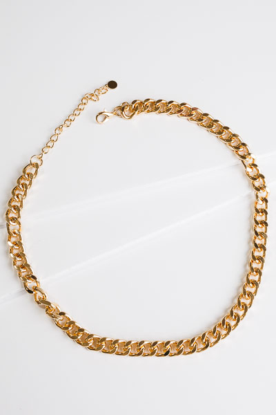 Linked in Necklace, Gold