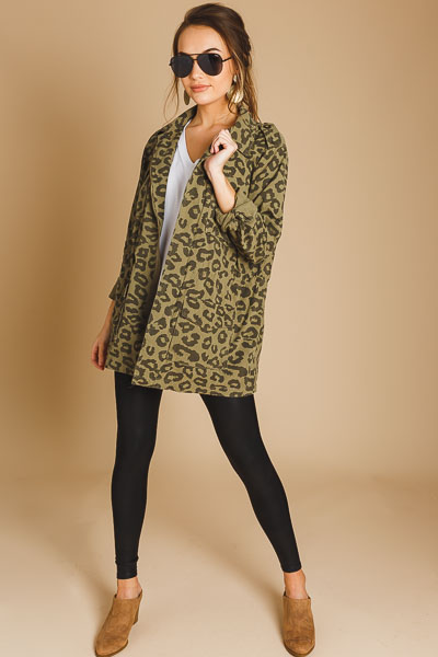 Cheetah Utility Jacket, Olive