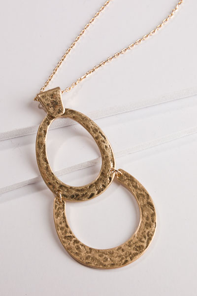 Double Dip Gold Necklace