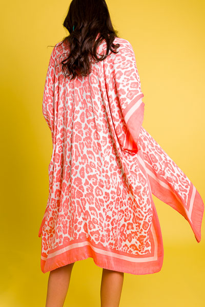 Just Peachy Cheetah Kimono