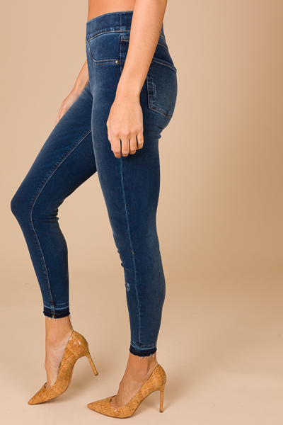 Distressed Skinny Jean, Medium Wash