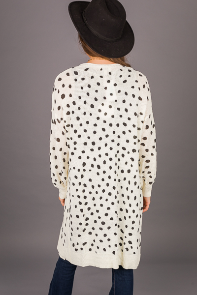 Dalmatian Sweater Cardi, Cream
