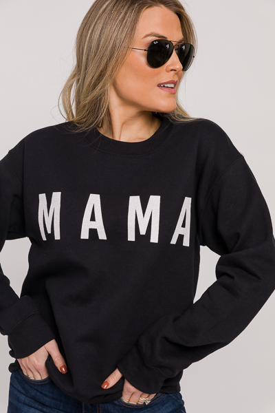 Mama Sweatshirt, Black