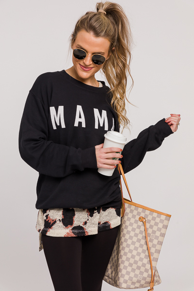 Mama Sweatshirt, Black