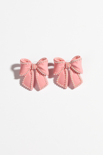 Perfect Pink Bows Earring
