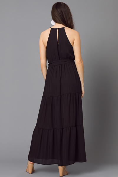 Laura Belted Maxi, Black