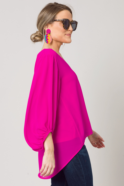 Evelyn Blouse, Neon Berry