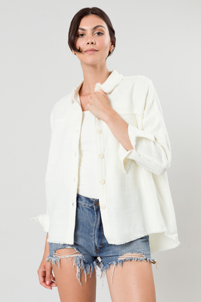 Ivory Fray Button Down
