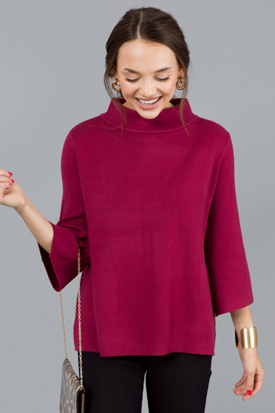 Audrey Sweater, Crushed Berry