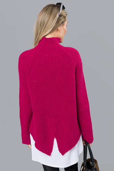 Got Your Back Sweater, Fuchsia