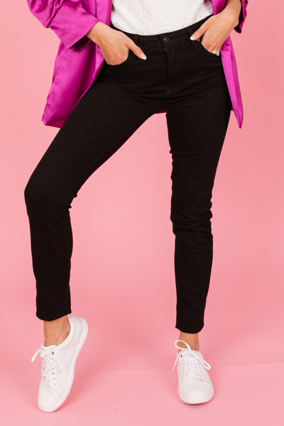 5 Pocket Skinny Jeans, Black