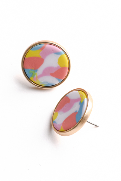 Mavery Earring, Coral Sunset