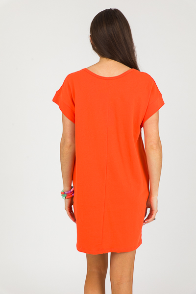 Morgan T-Shirt Dress, Orange