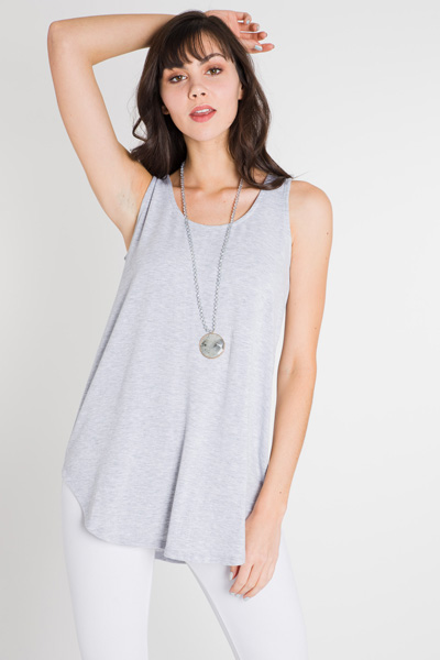Smooth Talker Tank, H. Grey