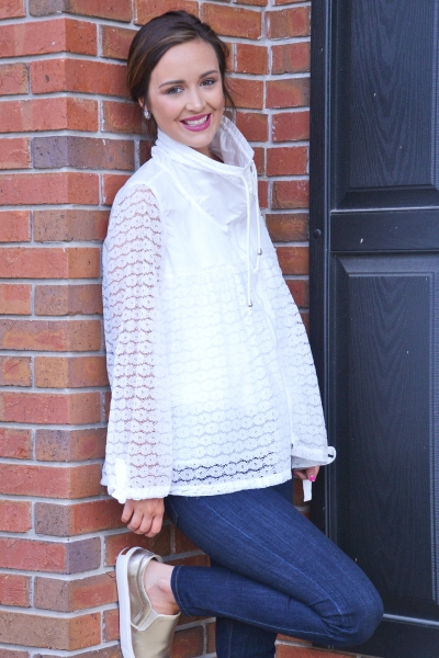 Lace Windbreaker Jacket