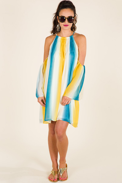 Gradient Stripes Dress