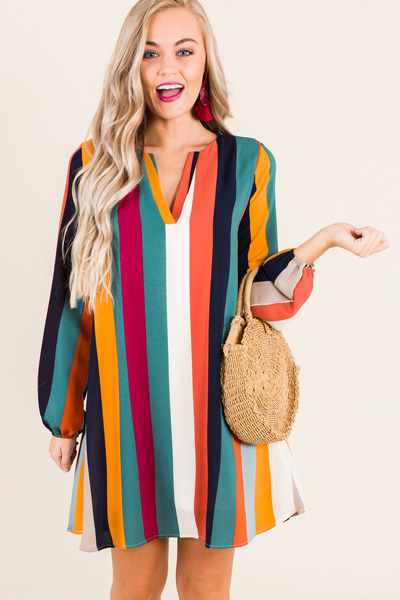 Carmen Striped Dress