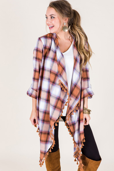 Autumn Plaid Topper