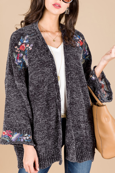Embroidered Chenille Jacket