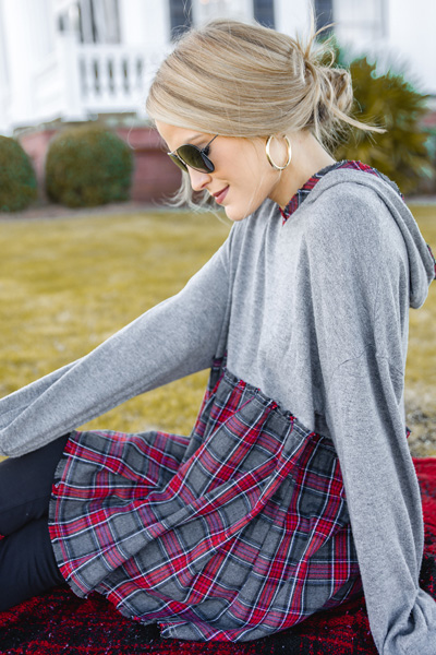 Plaid Please Hoodie
