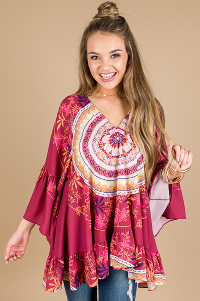Bali Tunic, Red Clay