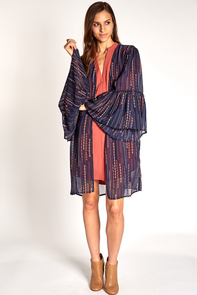 Dream Catcher Kimono, Navy