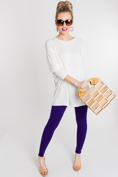 Tulip Back Top, Off White